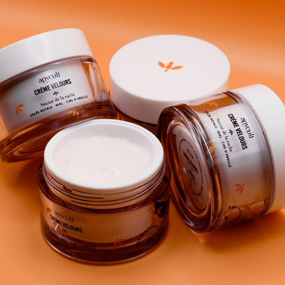 Apycult, crème velours, soin cosmétrique issue des produits de la ruche